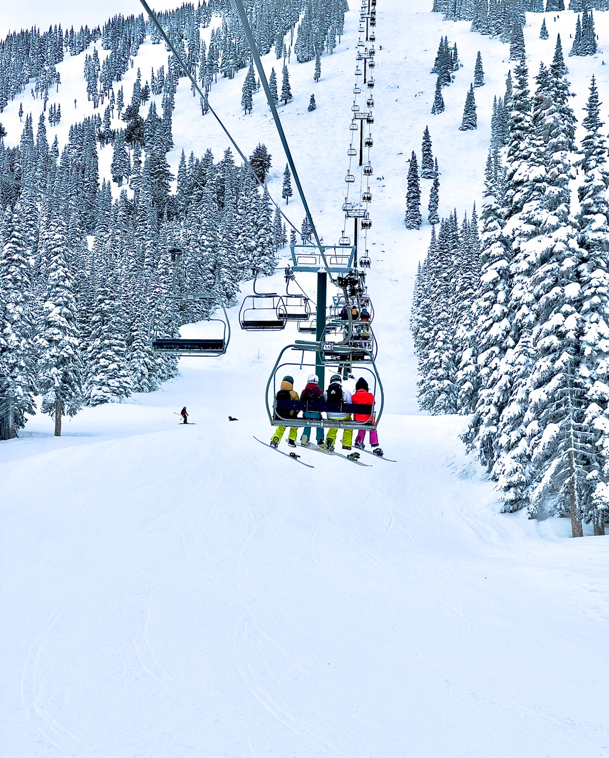 Shalene and two friends ride up the REX