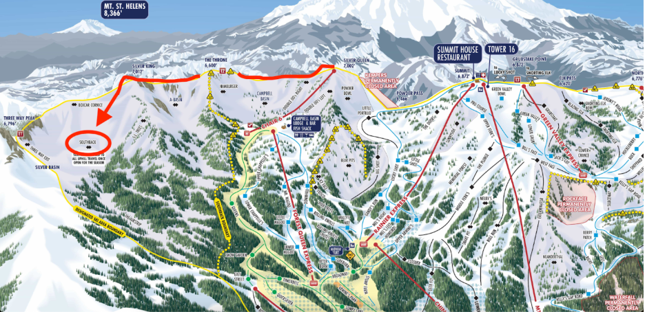 Crystal Mountain Trail Map