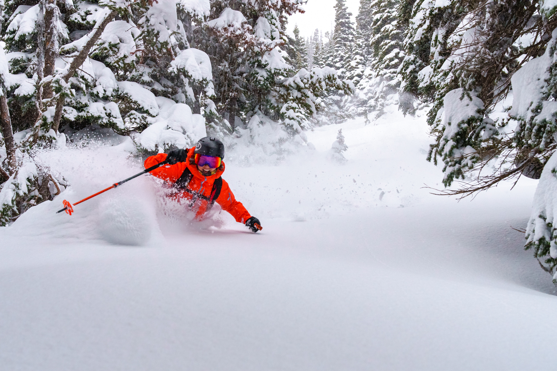 Skier at Crystal Mountain