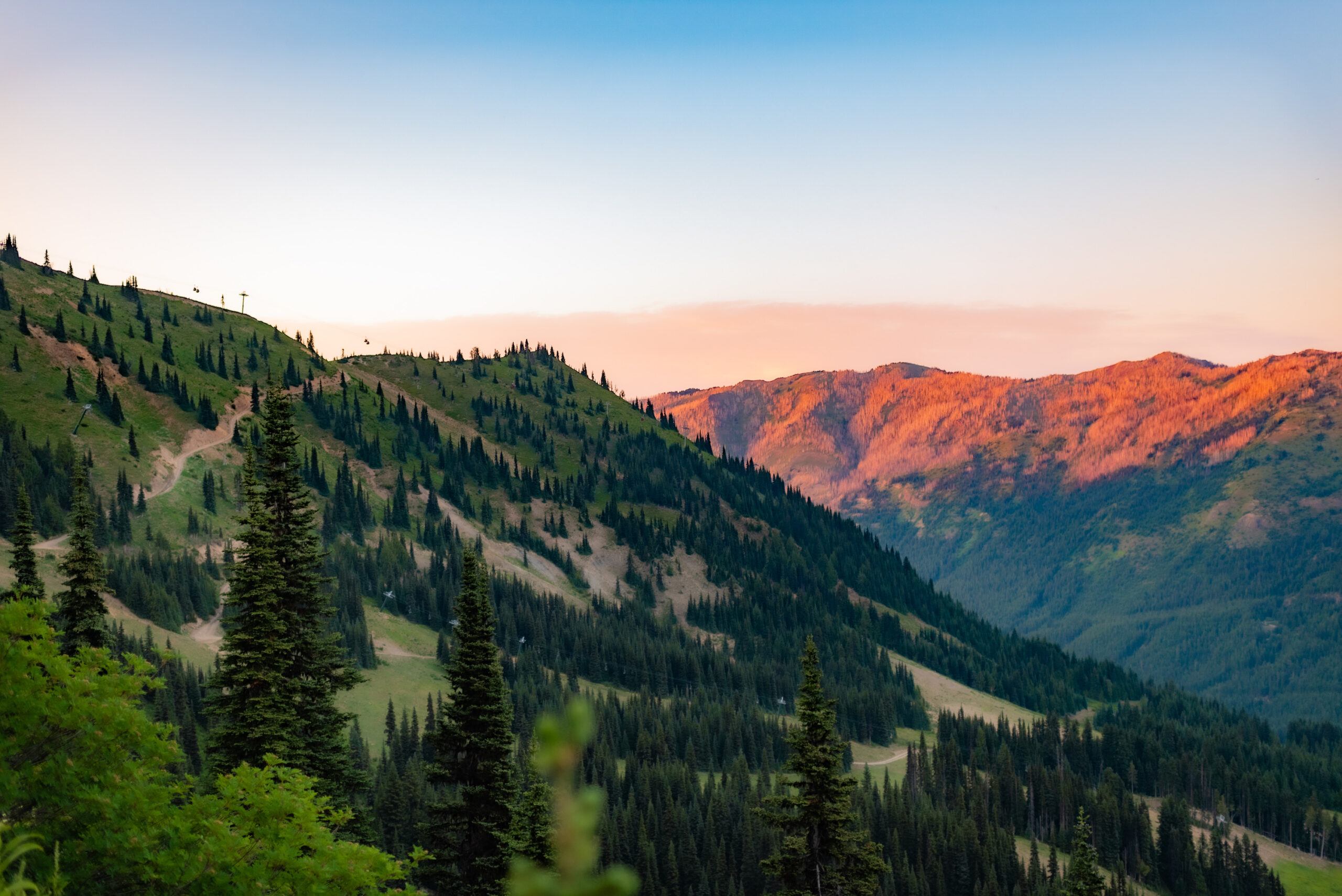 Hiking at Crystal Mountain