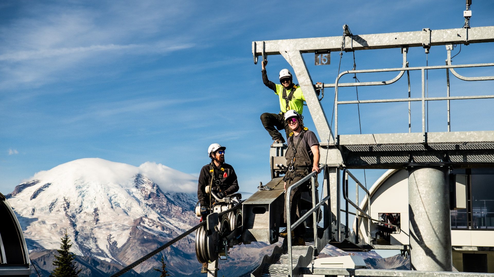 [Lift Maintenance Crew atop the mountain]